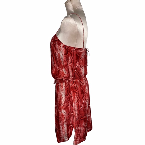 Vix Paul Ahermanny Python Print Mini Silk Dress - Picture 4 of 9